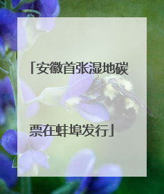 安徽首张湿地碳票在蚌埠发行