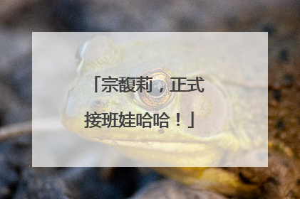 宗馥莉，正式接班娃哈哈！