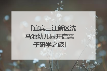 宜宾三江新区洗马池幼儿园开启亲子研学之旅