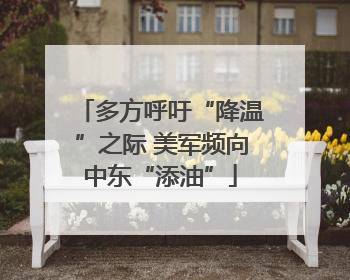多方呼吁“降温”之际 美军频向中东“添油”