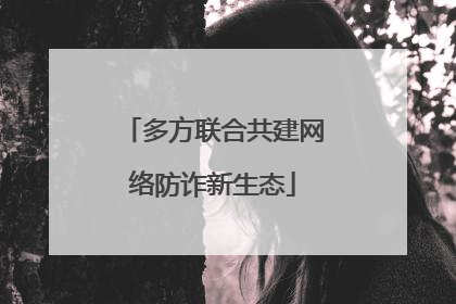 多方联合共建网络防诈新生态