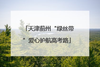 天津蓟州“绿丝带”爱心护航高考路