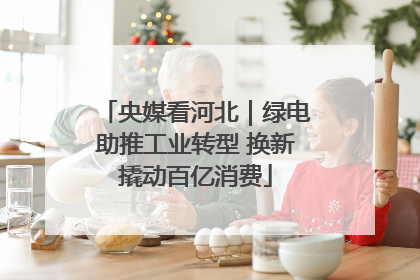央媒看河北｜绿电助推工业转型 换新撬动百亿消费