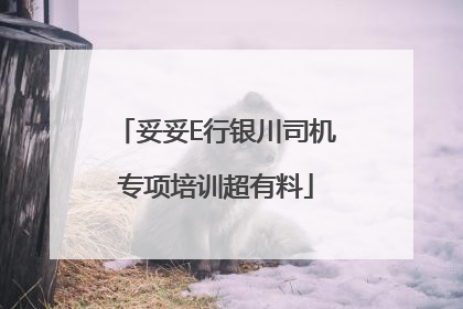 妥妥E行银川司机专项培训超有料