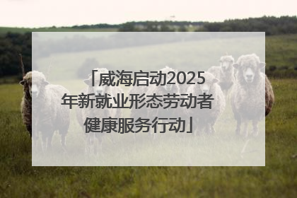 威海启动2025年新就业形态劳动者健康服务行动