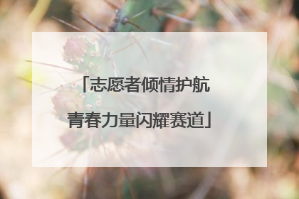 志愿者倾情护航 青春力量闪耀赛道
