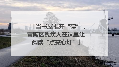 当书屋推开“碍”，黄陂区残疾人在这里让阅读“点亮心灯”