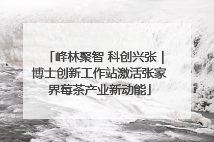 峰林聚智 科创兴张｜博士创新工作站激活张家界莓茶产业新动能