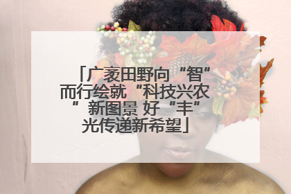 广袤田野向“智”而行绘就“科技兴农”新图景 好“丰”光传递新希望