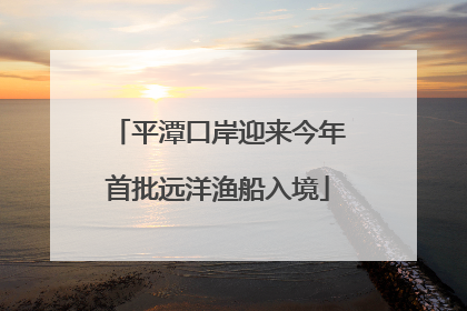 平潭口岸迎来今年首批远洋渔船入境