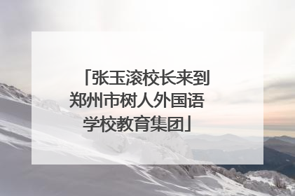 张玉滚校长来到郑州市树人外国语学校教育集团
