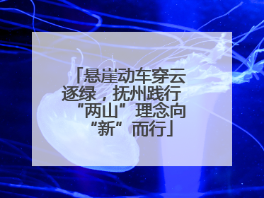 悬崖动车穿云逐绿，抚州践行“两山”理念向“新”而行
