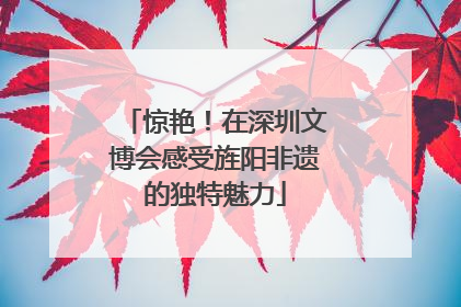 惊艳！在深圳文博会感受旌阳非遗的独特魅力