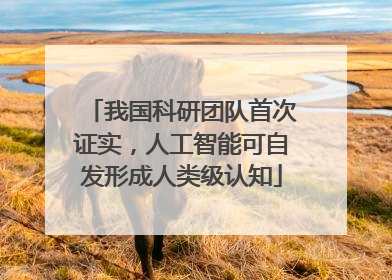 我国科研团队首次证实，人工智能可自发形成人类级认知