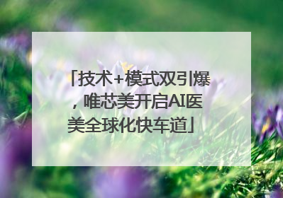 技术+模式双引爆，唯芯美开启AI医美全球化快车道