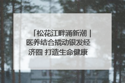 松花江畔涌新潮｜医养结合撬动银发经济圈 打造生命健康产业新样本