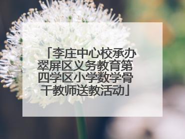 李庄中心校承办翠屏区义务教育第四学区小学数学骨干教师送教活动