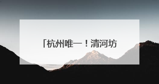 杭州唯一！清河坊历史文化街区再获一块“金字招牌”
