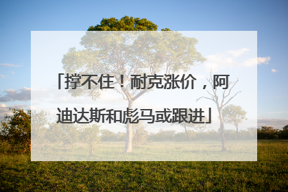 撑不住！耐克涨价，阿迪达斯和彪马或跟进
