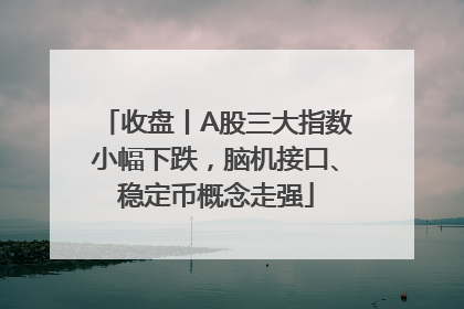 收盘丨A股三大指数小幅下跌，脑机接口、稳定币概念走强