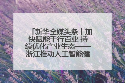 新华全媒头条丨加快赋能千行百业 持续优化产业生态——浙江推动人工智能健康有序发展观察