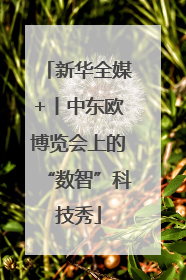 新华全媒+丨中东欧博览会上的“数智”科技秀