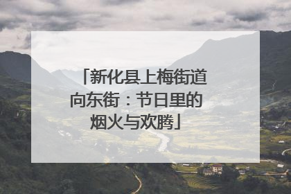 新化县上梅街道向东街：节日里的烟火与欢腾