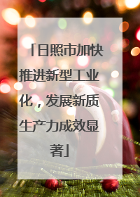 日照市加快推进新型工业化，发展新质生产力成效显著