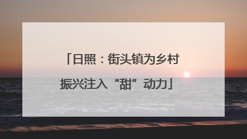 日照：街头镇为乡村振兴注入“甜”动力