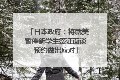 日本政府：将就美暂停新学生签证面谈预约做出应对