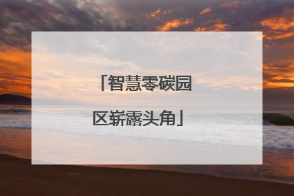 智慧零碳园区崭露头角
