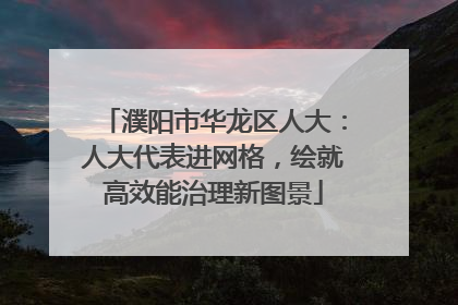 濮阳市华龙区人大：人大代表进网格，绘就高效能治理新图景