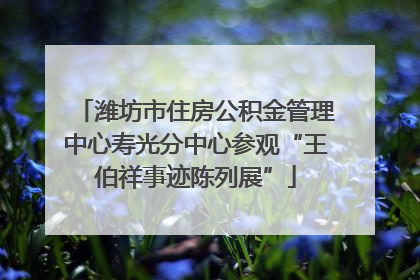 潍坊市住房公积金管理中心寿光分中心参观“王伯祥事迹陈列展”
