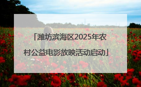 潍坊滨海区2025年农村公益电影放映活动启动