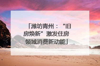 潍坊青州：“旧房焕新”激发住房领域消费新动能