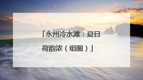 永州冷水滩：夏日荷韵浓（组图）