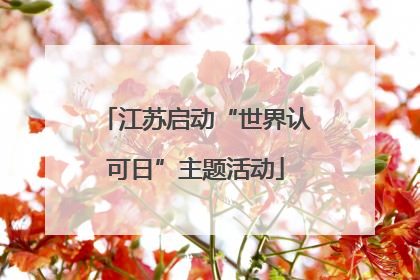 江苏启动“世界认可日”主题活动
