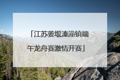 江苏姜堰溱潼镇端午龙舟赛激情开赛