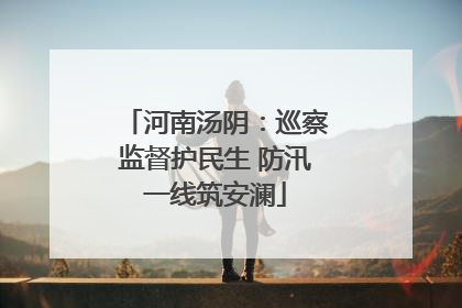 河南汤阴：巡察监督护民生 防汛一线筑安澜