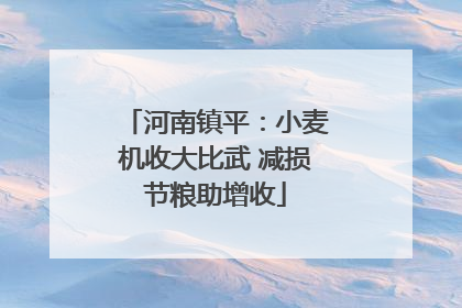 河南镇平：小麦机收大比武 减损节粮助增收
