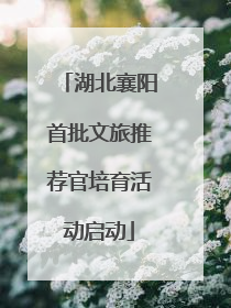 湖北襄阳首批文旅推荐官培育活动启动