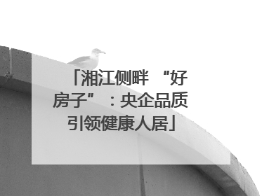 湘江侧畔 “好房子”：央企品质引领健康人居