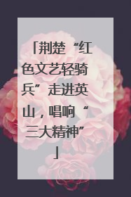 荆楚“红色文艺轻骑兵”走进英山，唱响“三大精神”