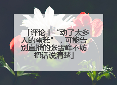 评论丨“动了太多人的蛋糕”，可能告别直播的张雪峰不妨把话说清楚