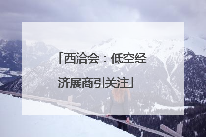 西洽会：低空经济展商引关注