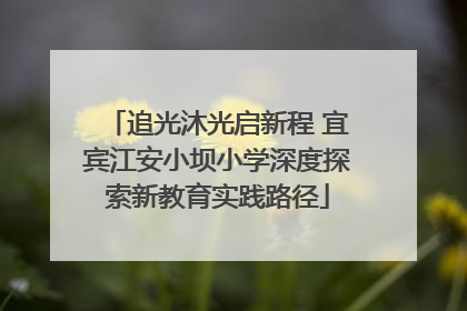 追光沐光启新程 宜宾江安小坝小学深度探索新教育实践路径
