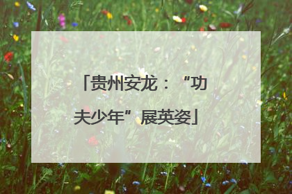 贵州安龙：“功夫少年”展英姿