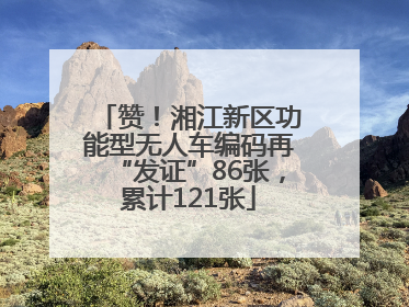 赞！湘江新区功能型无人车编码再“发证”86张，累计121张