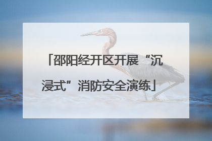 邵阳经开区开展“沉浸式”消防安全演练
