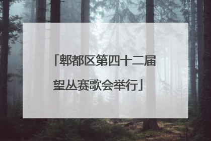 郫都区第四十二届望丛赛歌会举行